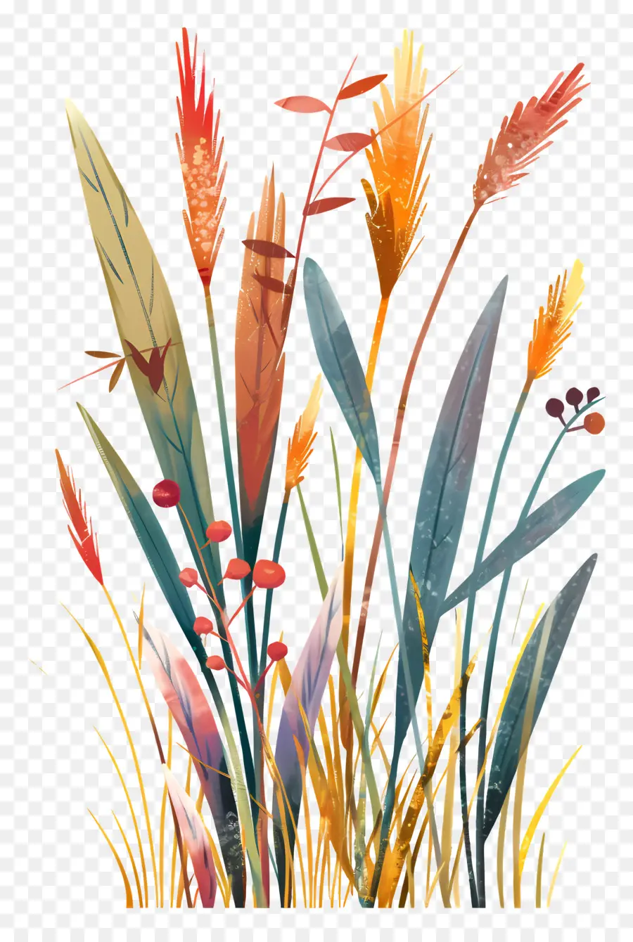 Fleur D'herbe，Fleurs Sauvages PNG