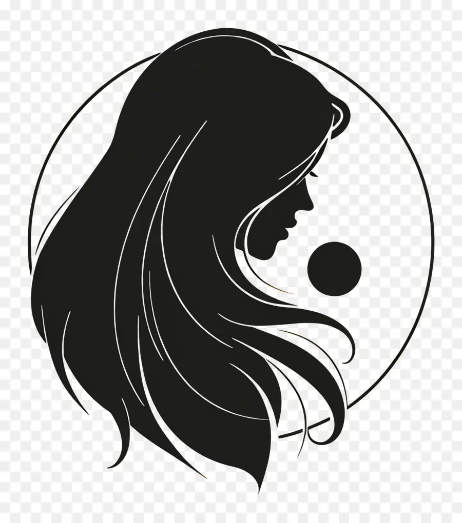 Logo De Fille，Femme Silhouette PNG