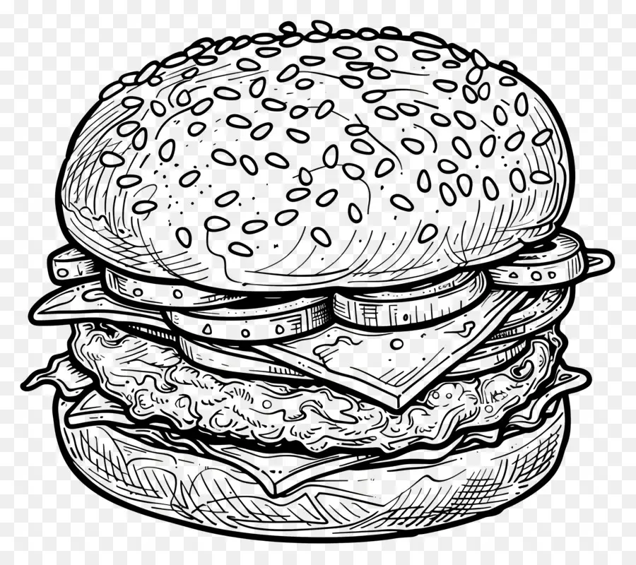 Aperçu Du Hamburger，Hamburger PNG