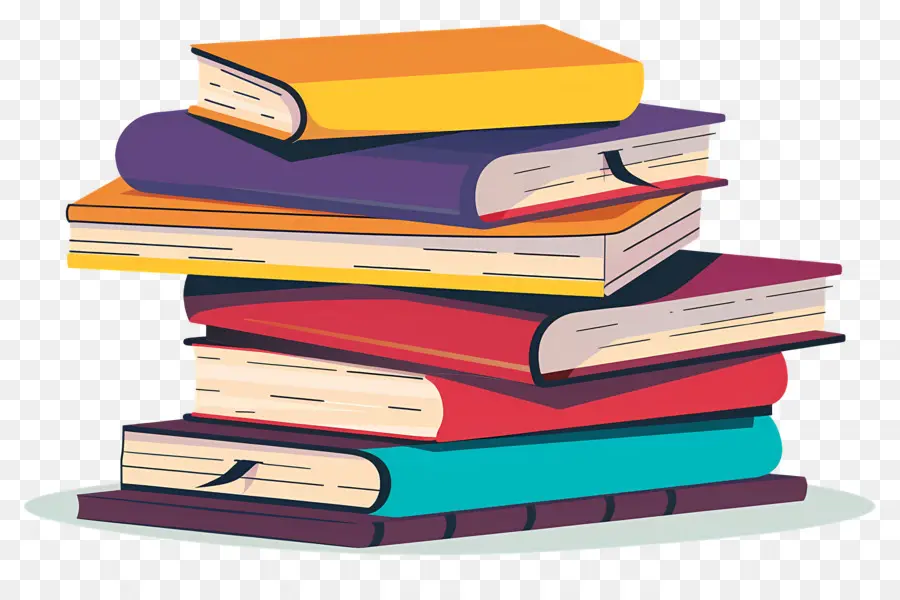 Pile De Livres，En Lisant PNG