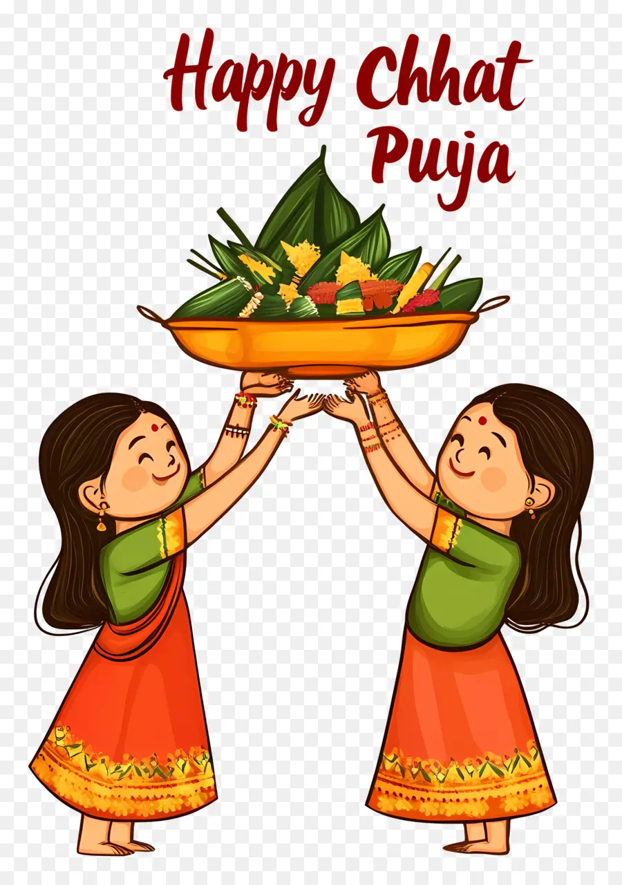 Joyeux Chat Puja，Célébration De Chhath Puja PNG