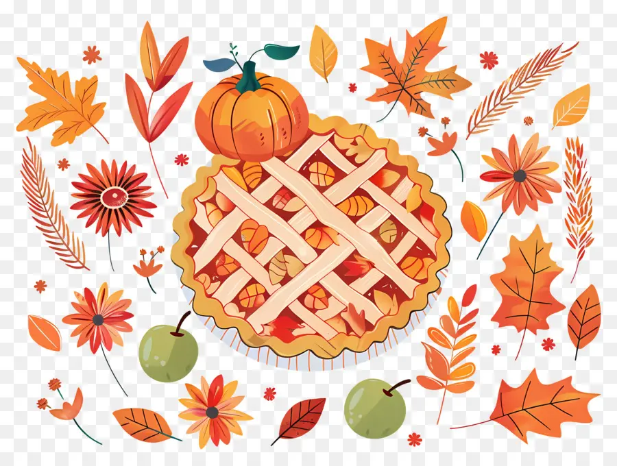 Tarte De Thanksgiving，Tarte D'automne PNG