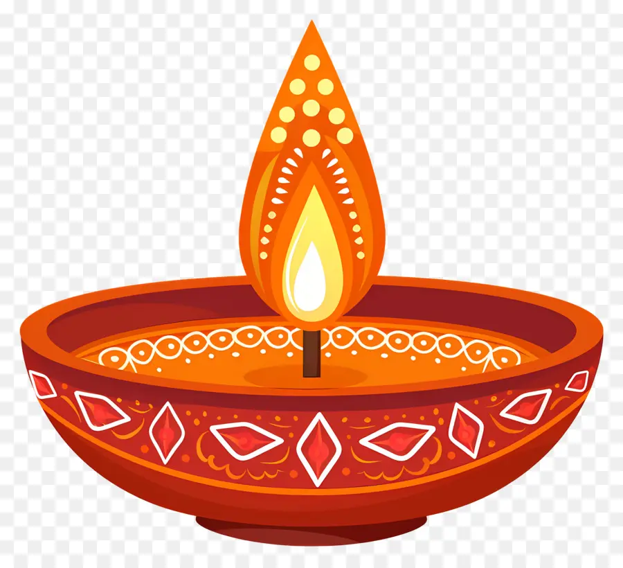 Diwali Diya，Diya Décoratif PNG