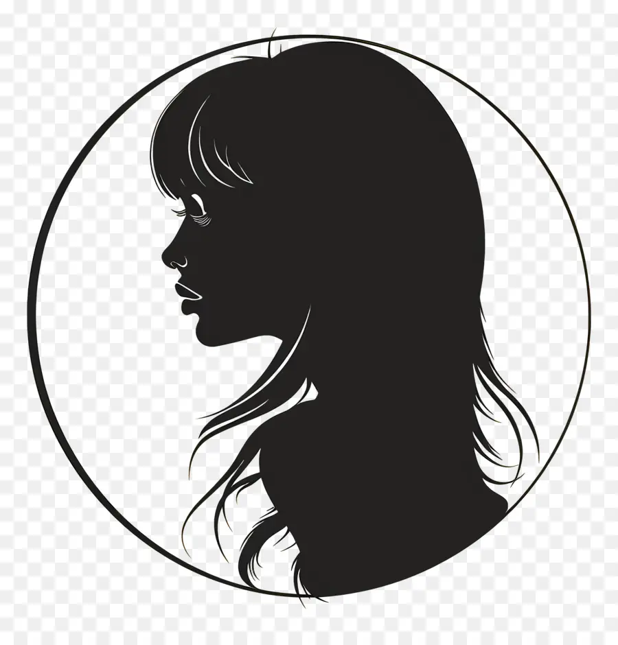 Logo De Fille，Silhouette De Femme PNG