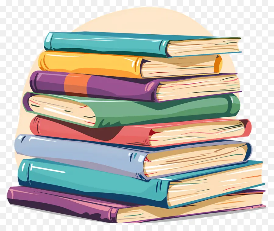 Pile De Livres，En Lisant PNG