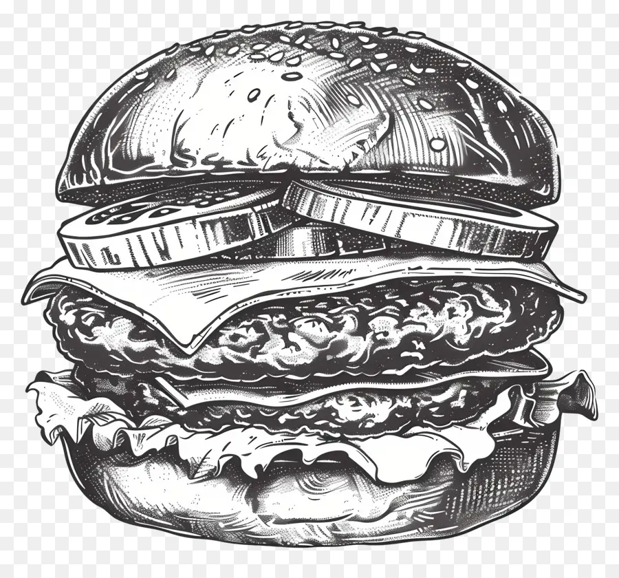 Aperçu Du Hamburger，Hamburger PNG