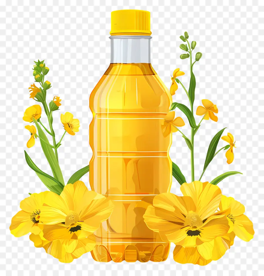 Huile De Canola，Bouteille D'huile PNG