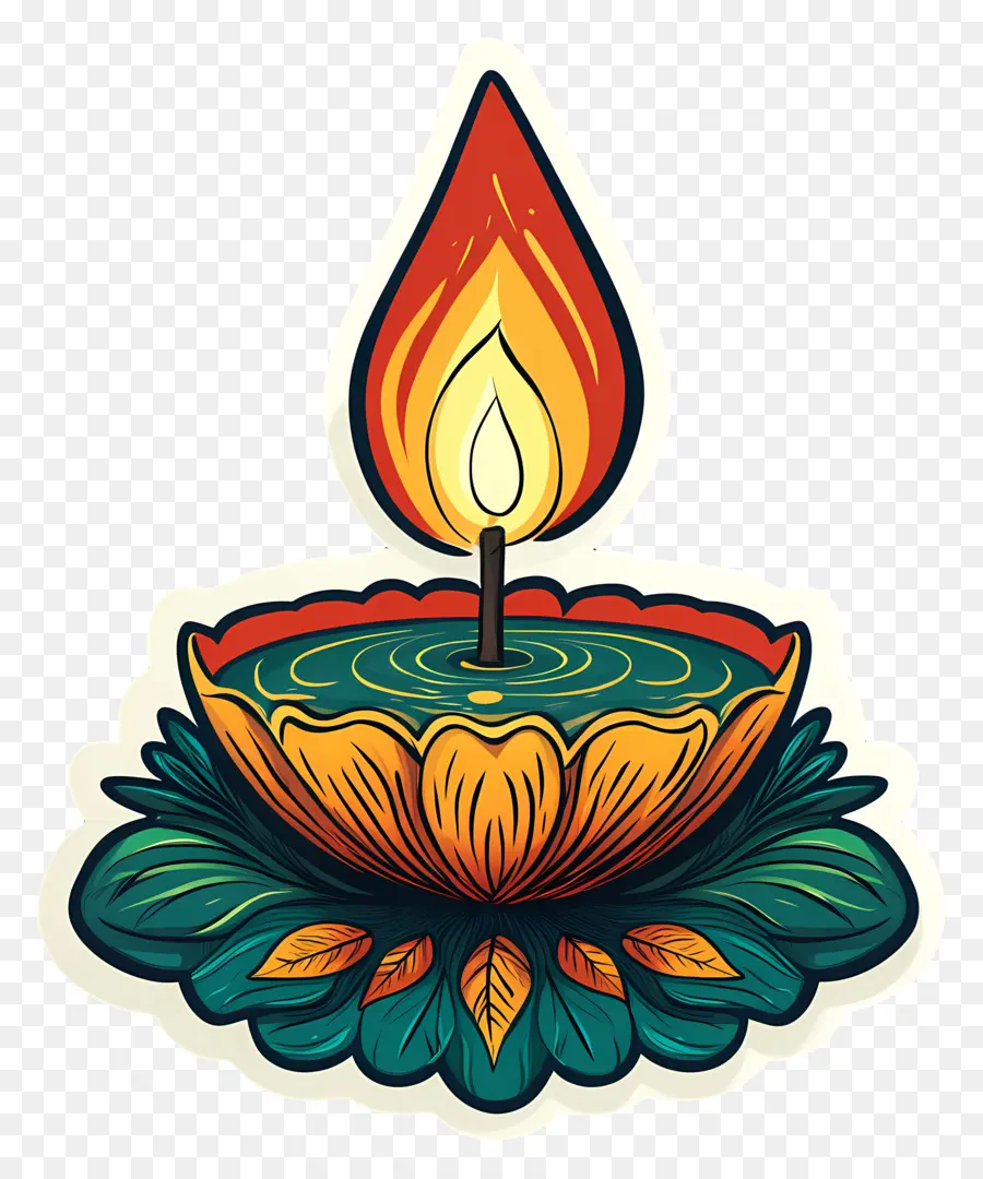 Deepavali，Illustration De Diya Unique PNG