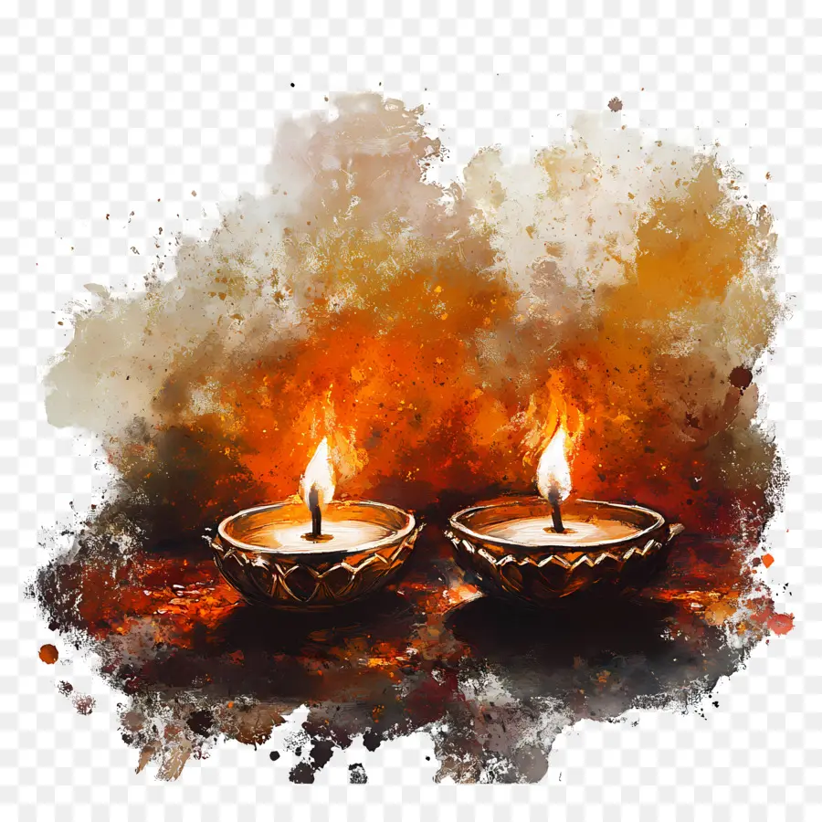 Deepavali，Lampes Artistiques PNG