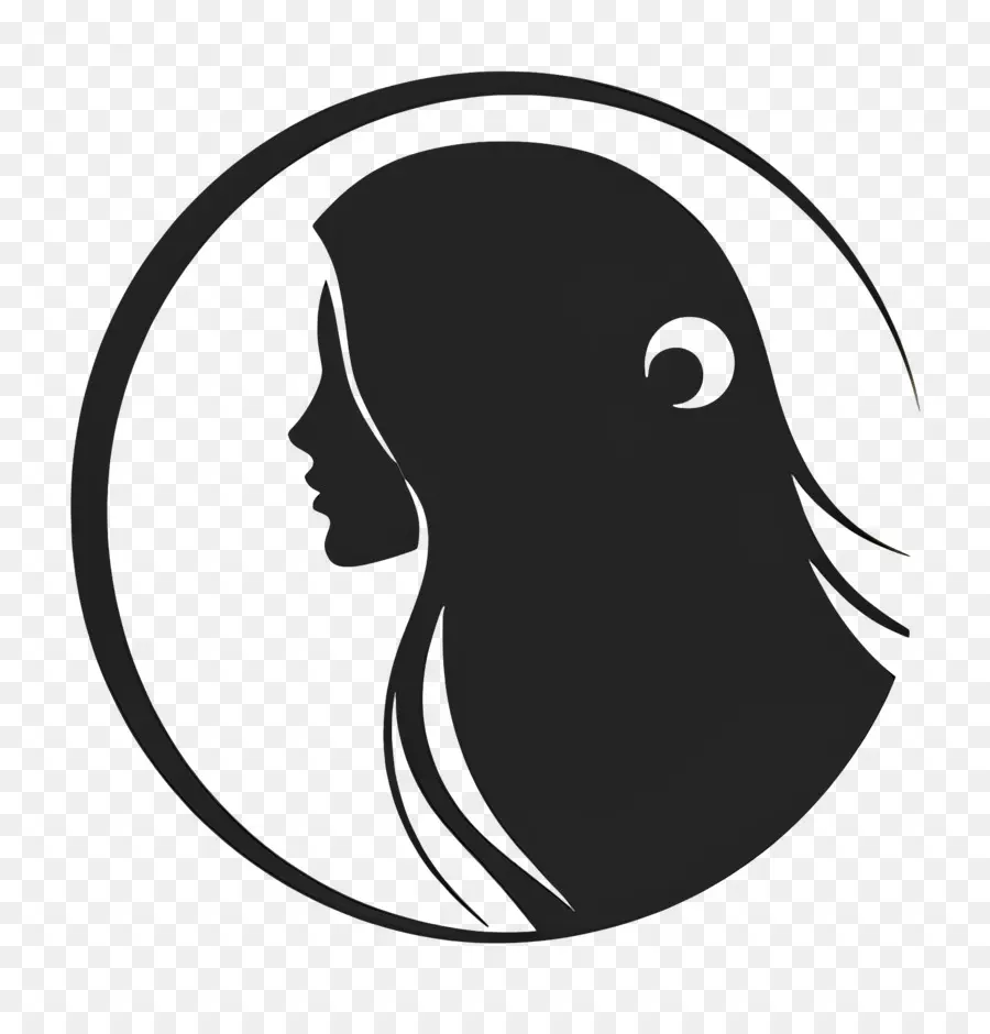 Logo De Fille，Silhouette De Femme PNG