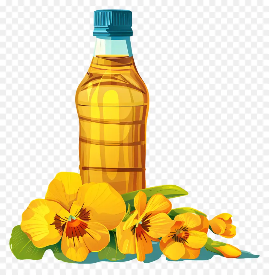 Huile De Canola，Bouteille D'huile PNG