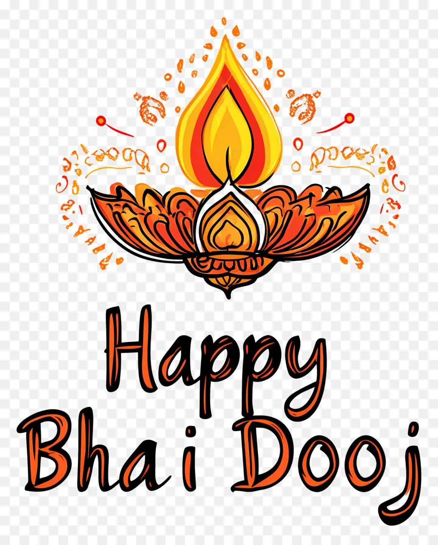 Joyeux Bhai Dooj，Texte Joyeux Bhai Dooj PNG