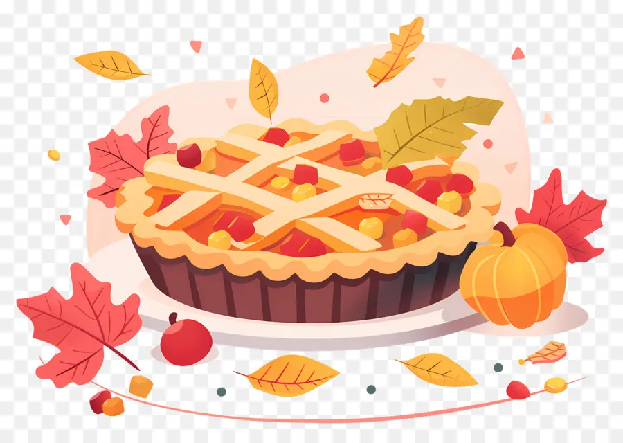 Tarte De Thanksgiving，Tarte D'automne PNG