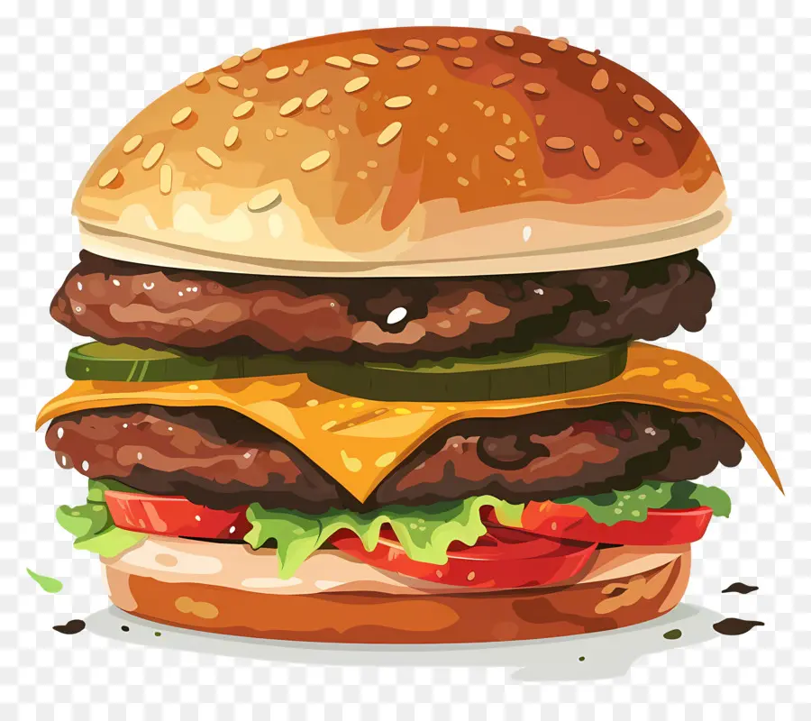 Burger Juteux，Croquis Burger PNG