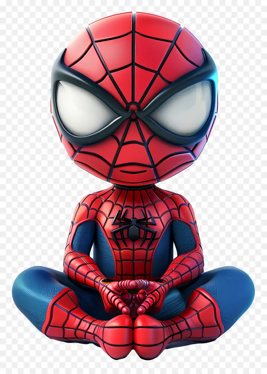 Spiderman Mignon，Spider Man Assis PNG