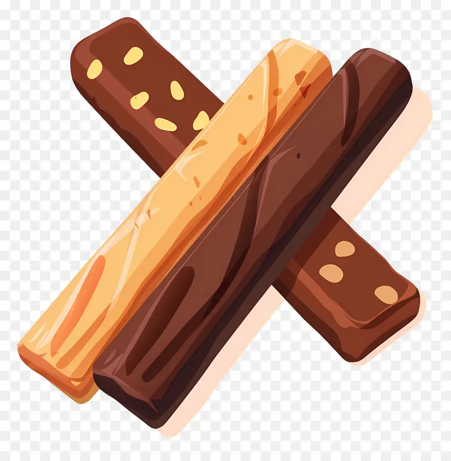 Bâtonnets De Chocolat，Bâtonnets De Chocolat Et Caramel PNG