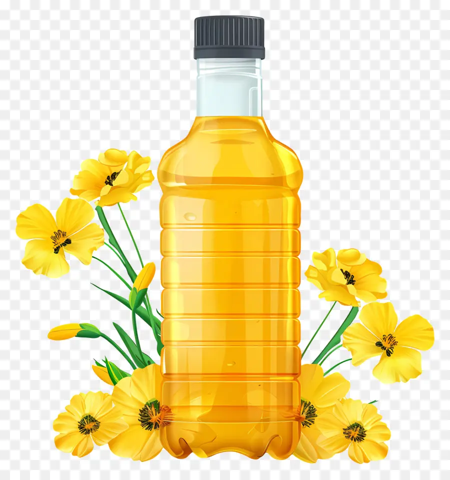 Huile De Canola，Bouteille D'huile PNG