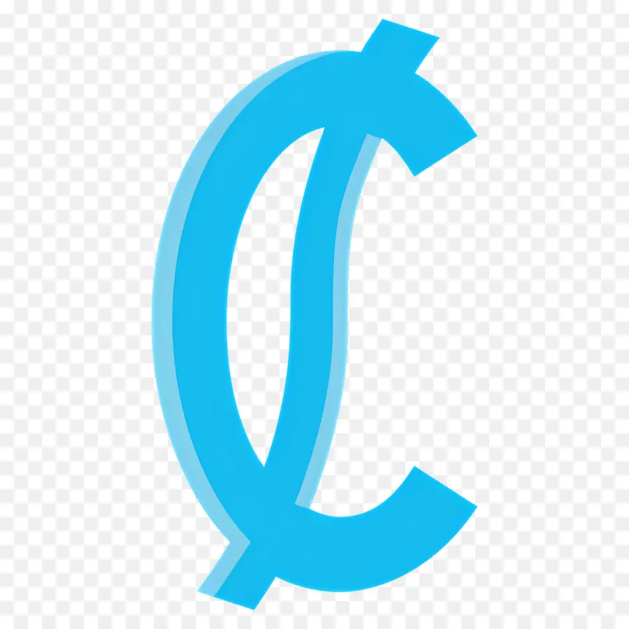 Symbole Du Centime，Symbole Du Centime Bleu PNG