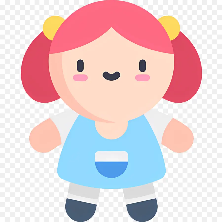 Petite Fille，Fille De Dessin Animé PNG