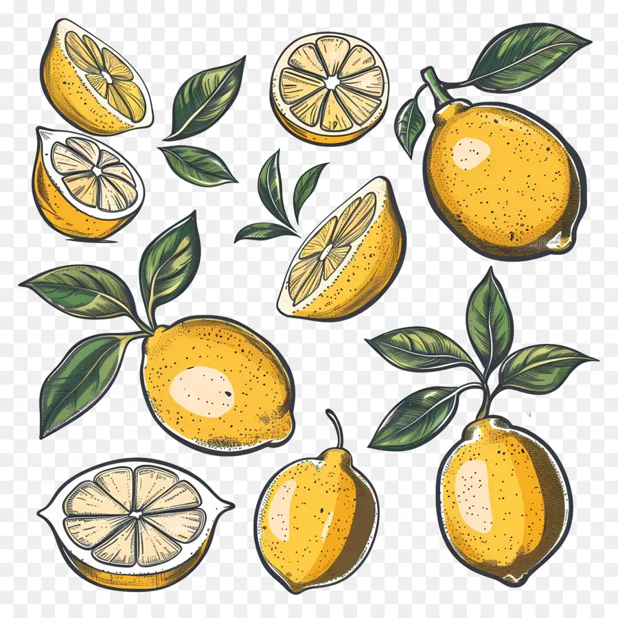 Citron Millésime，Citrons PNG