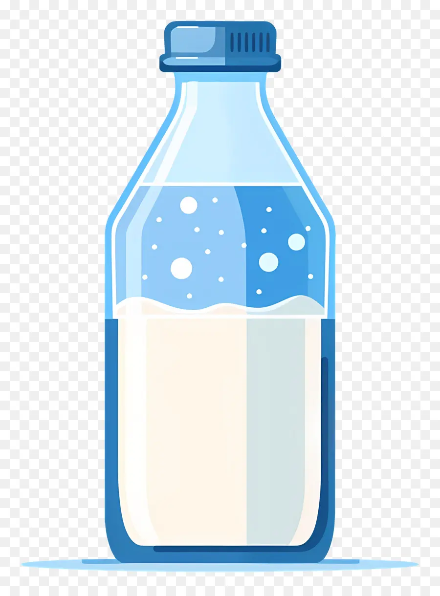 Bouteille De Lait，Bouteille Bleue PNG