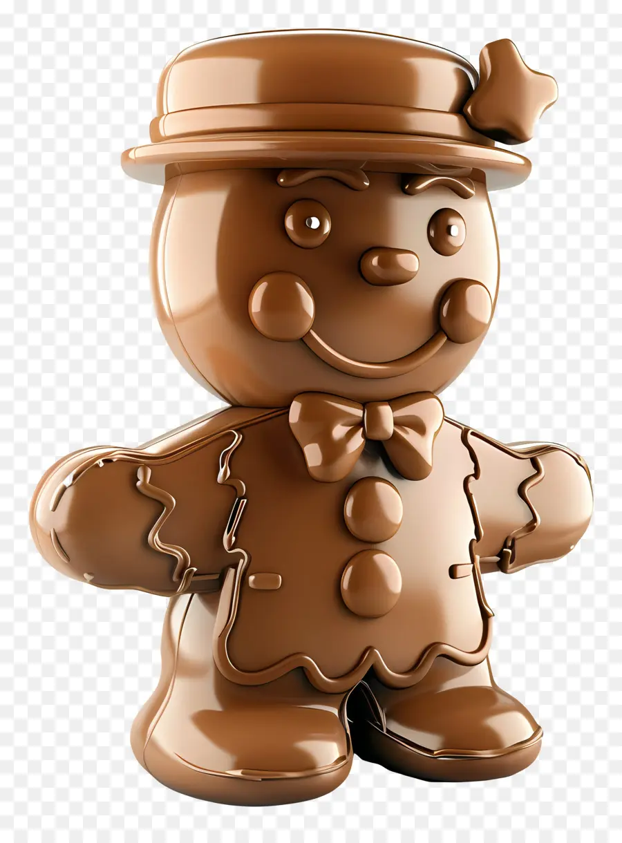 Bonhomme En Pain D'épice，Figurine En Chocolat PNG