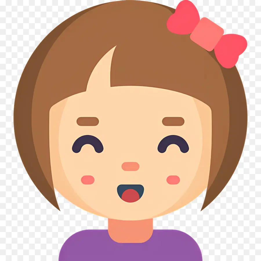 Petite Fille，Fille Emoji PNG