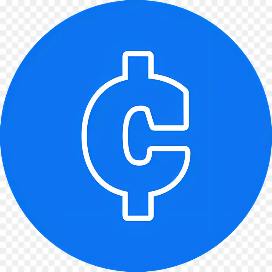 Symbole Du Centime，Symbole Du Centime Bleu PNG