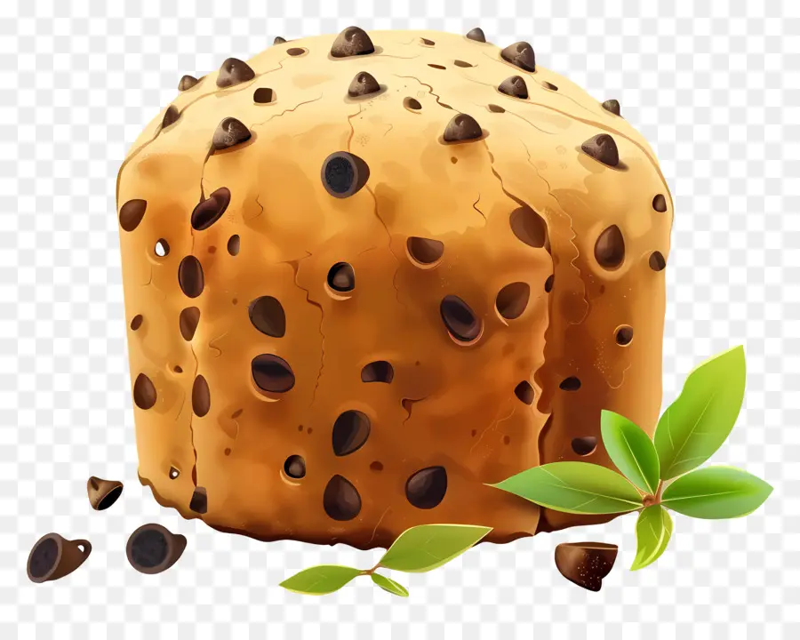 Panettone，Gâteau Aux Pépites De Chocolat PNG