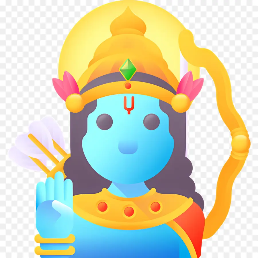 Rama，Divinité Bleue PNG