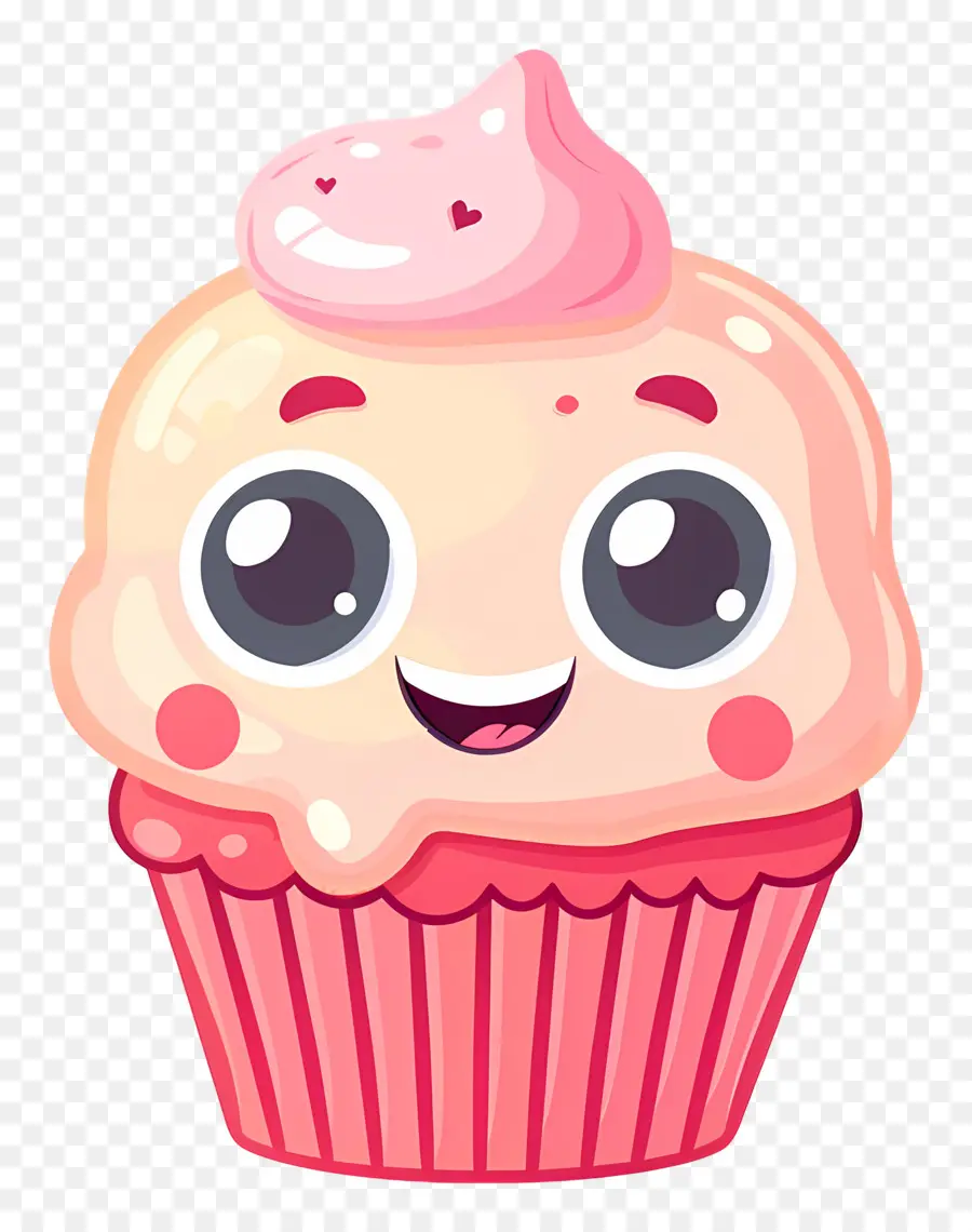 Cupcake Kawaii，Petit Gâteau Mignon PNG