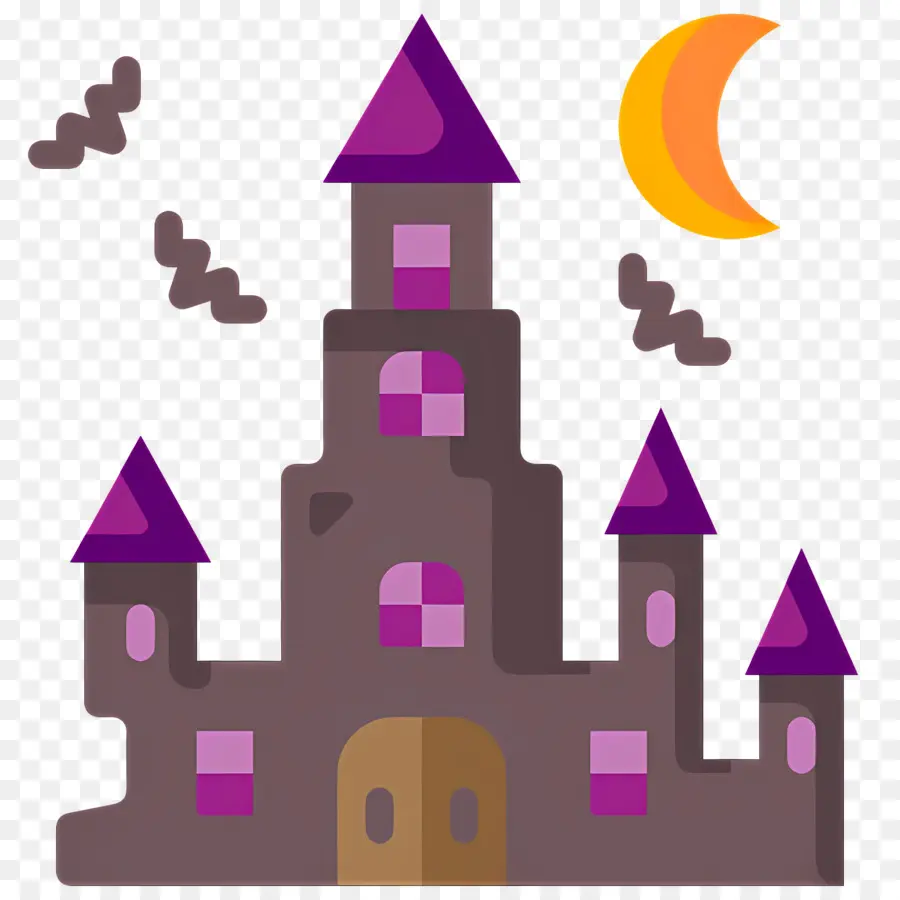 Château D'halloween，Château PNG