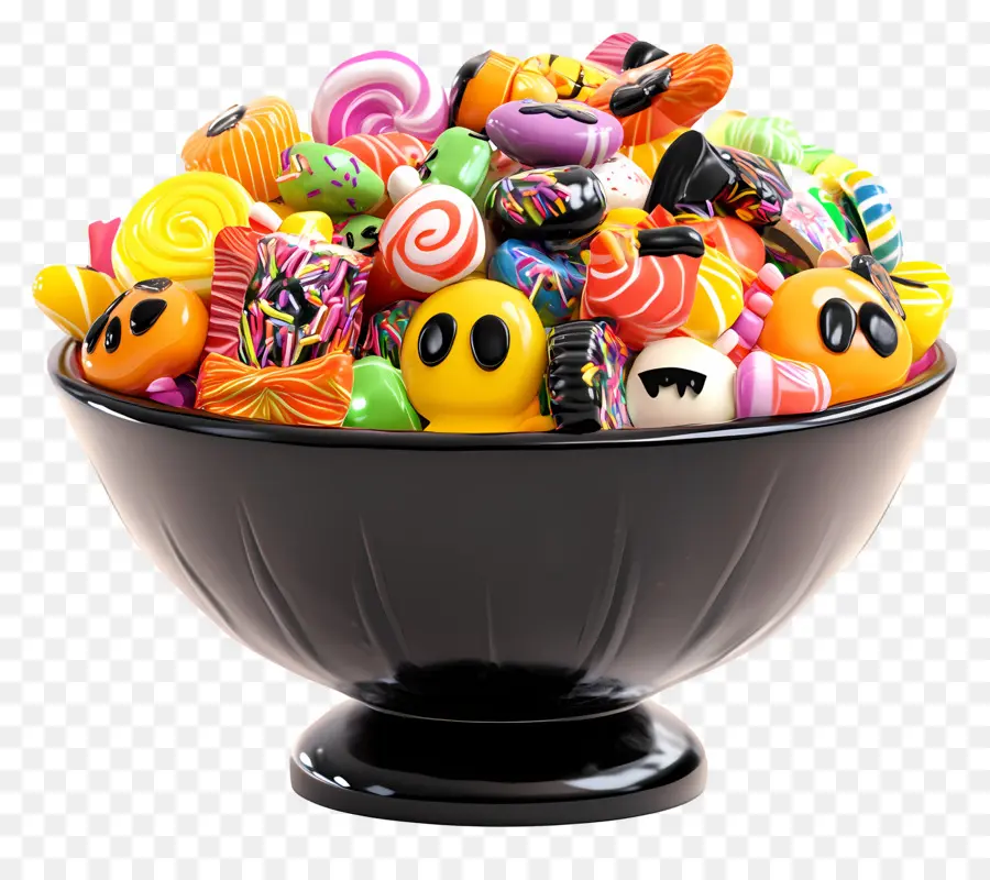 Bol De Bonbons D'halloween，Bol De Bonbons Coloré PNG