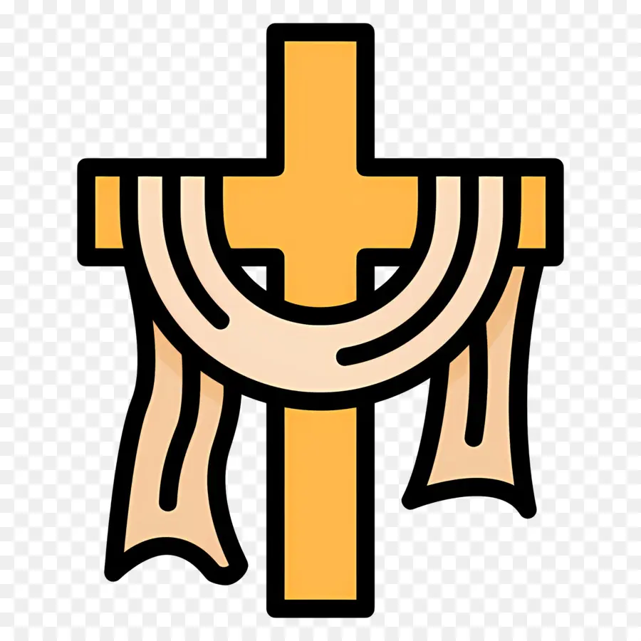 Croix Chrétienne，Croix Avec Tissu PNG