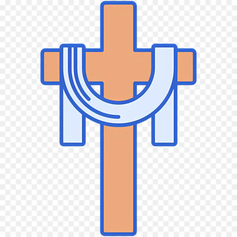 Croix Chrétienne，Croix Avec Tissu PNG