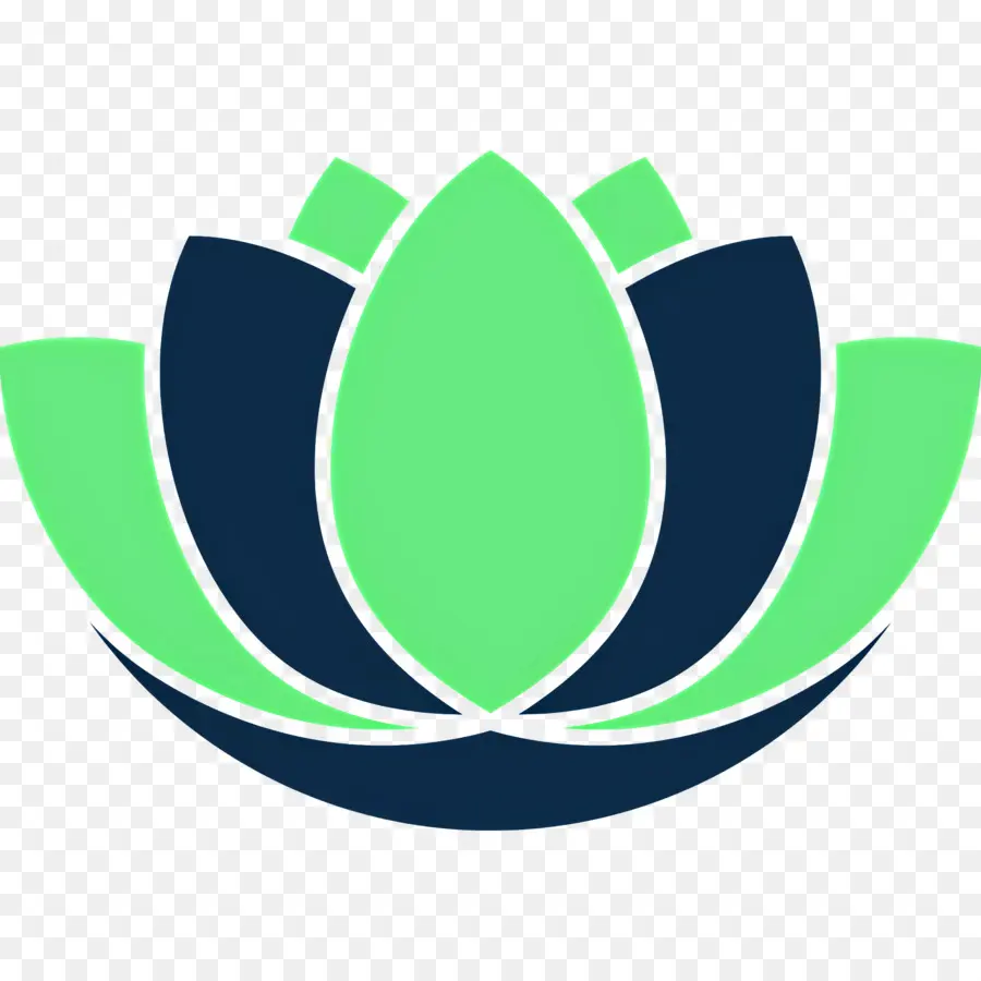 Symbole Du Lotus，Lotus Vert Et Marine PNG