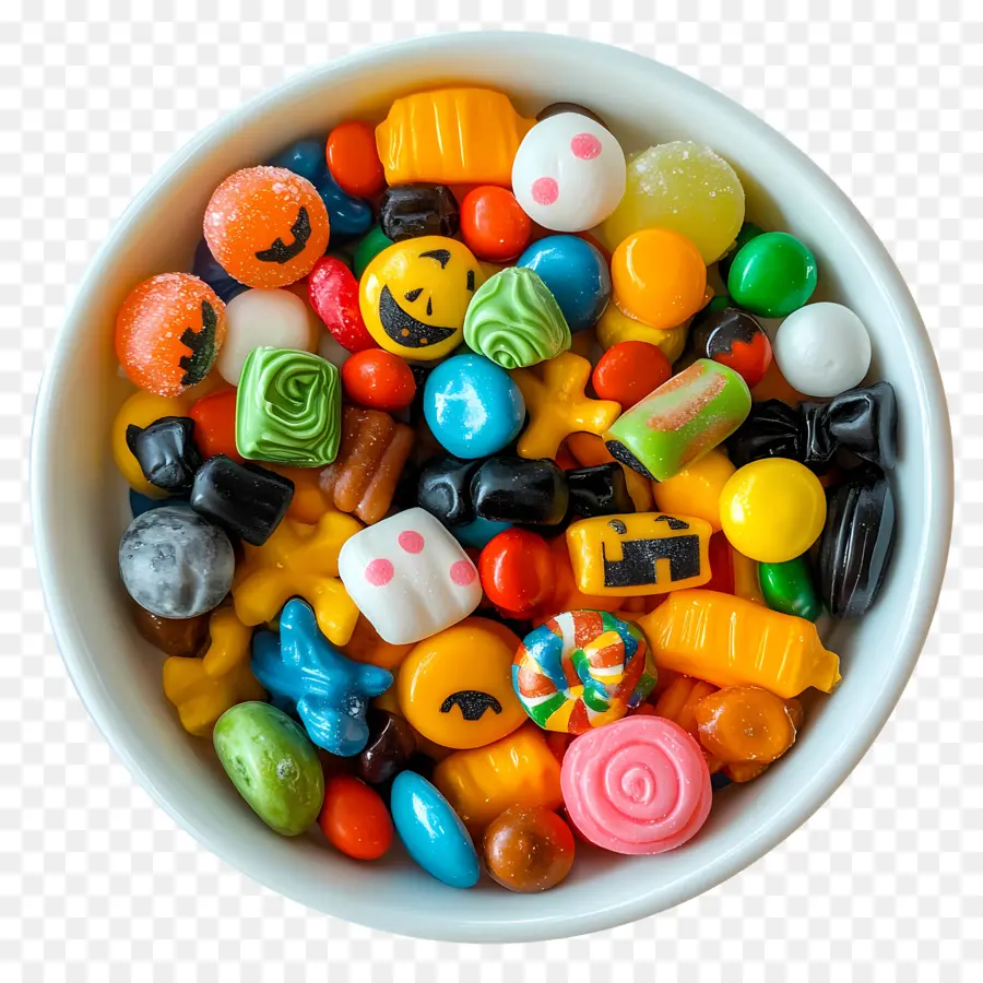 Bonbons D'halloween，Bonbons Assortis PNG