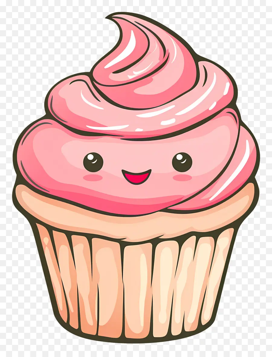 Cupcake Kawaii，Petit Gâteau PNG