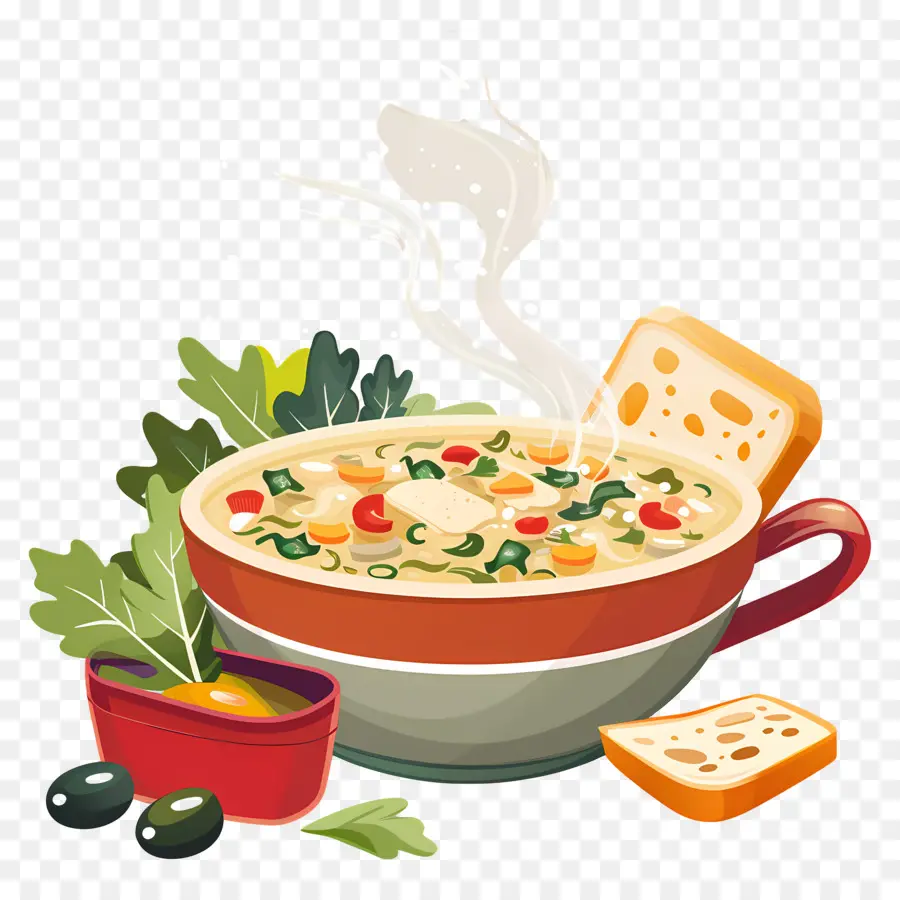 Nourriture Délicieuse，Soupe Aux Légumes PNG