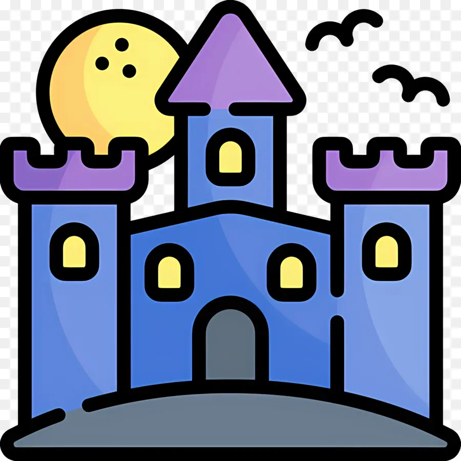 Château D'halloween，Château PNG