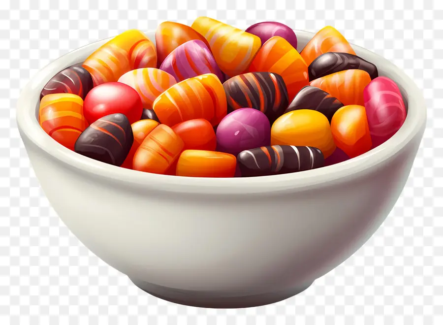 Bonbons D'halloween，Bol De Bonbons PNG