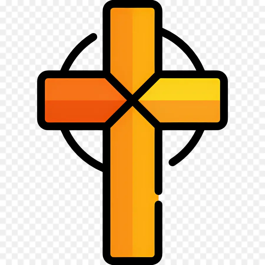 Croix Chrétienne，Croix Orange PNG