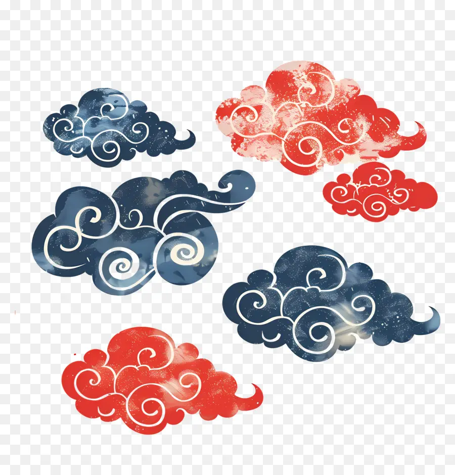 Nuages ​​​​de Bon Augure，Nuages ​​décoratifs PNG