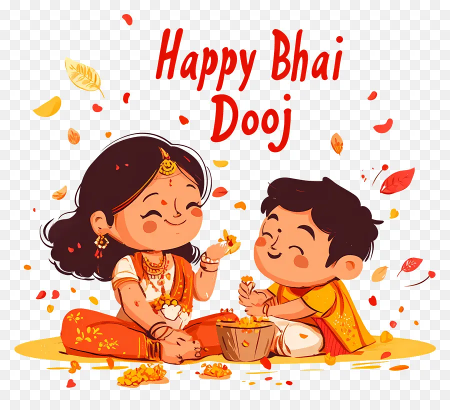 Joyeux Bhai Dooj，Célébration Du Bhai Dooj PNG