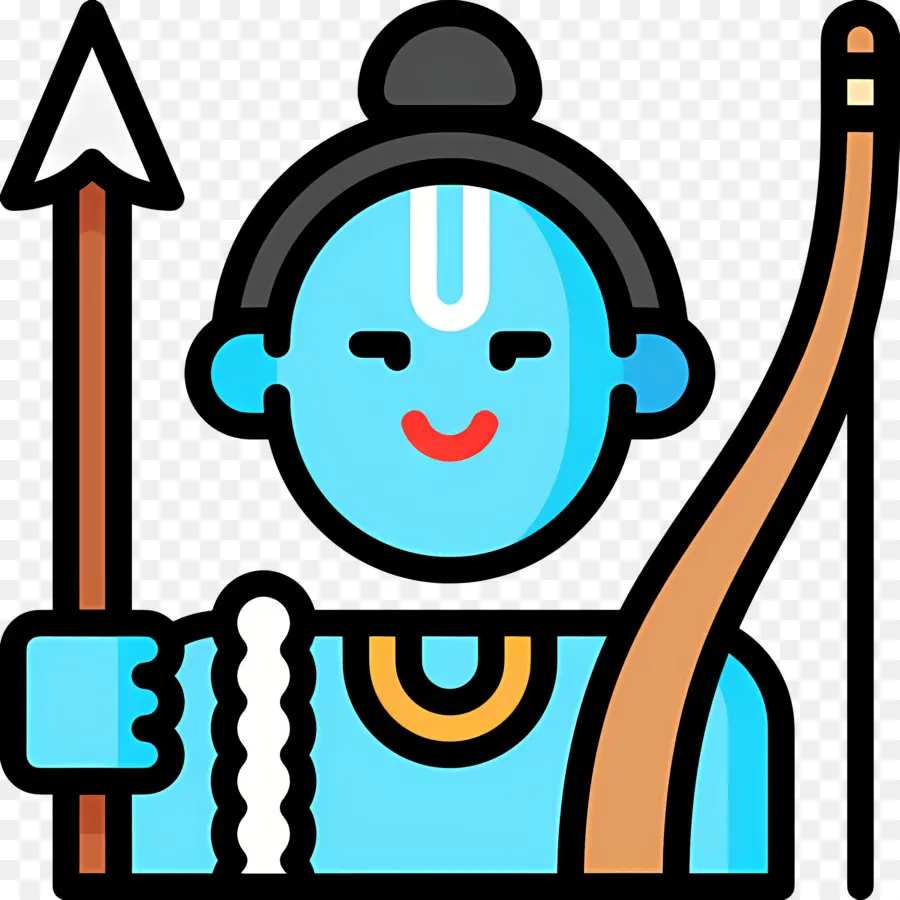 Rama，Divinité Bleue PNG