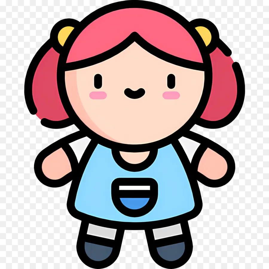 Petite Fille，Fille De Dessin Animé PNG