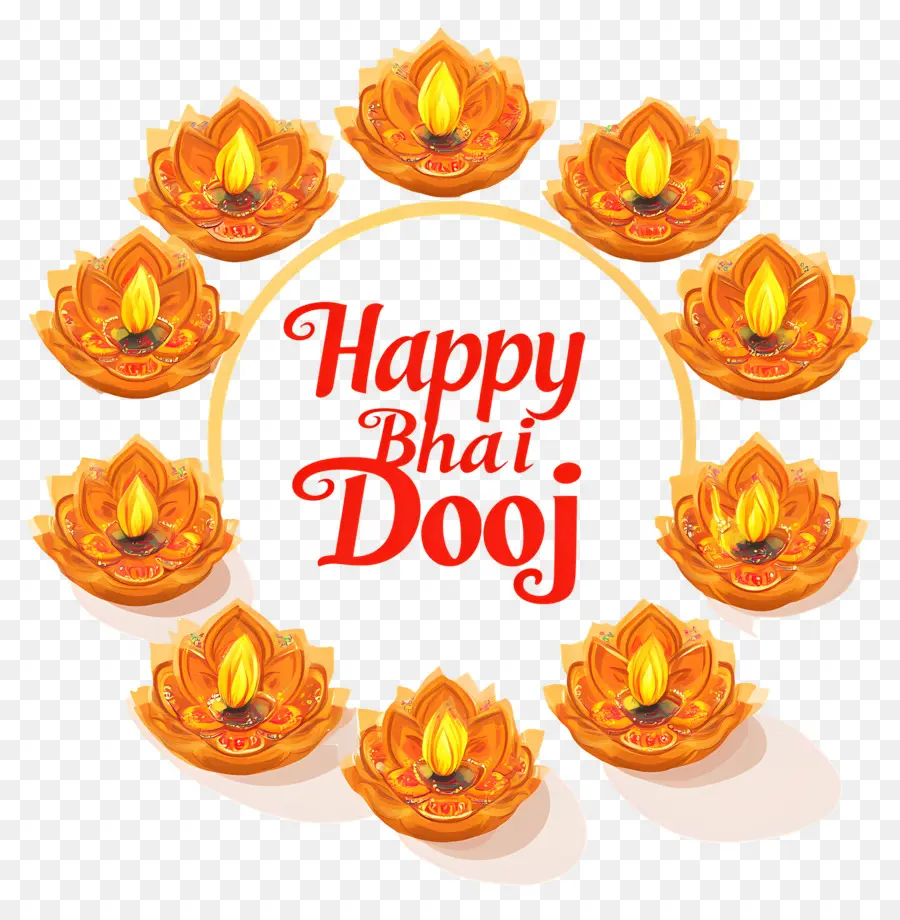 Joyeux Bhai Dooj，Salutation Bhai Dooj PNG