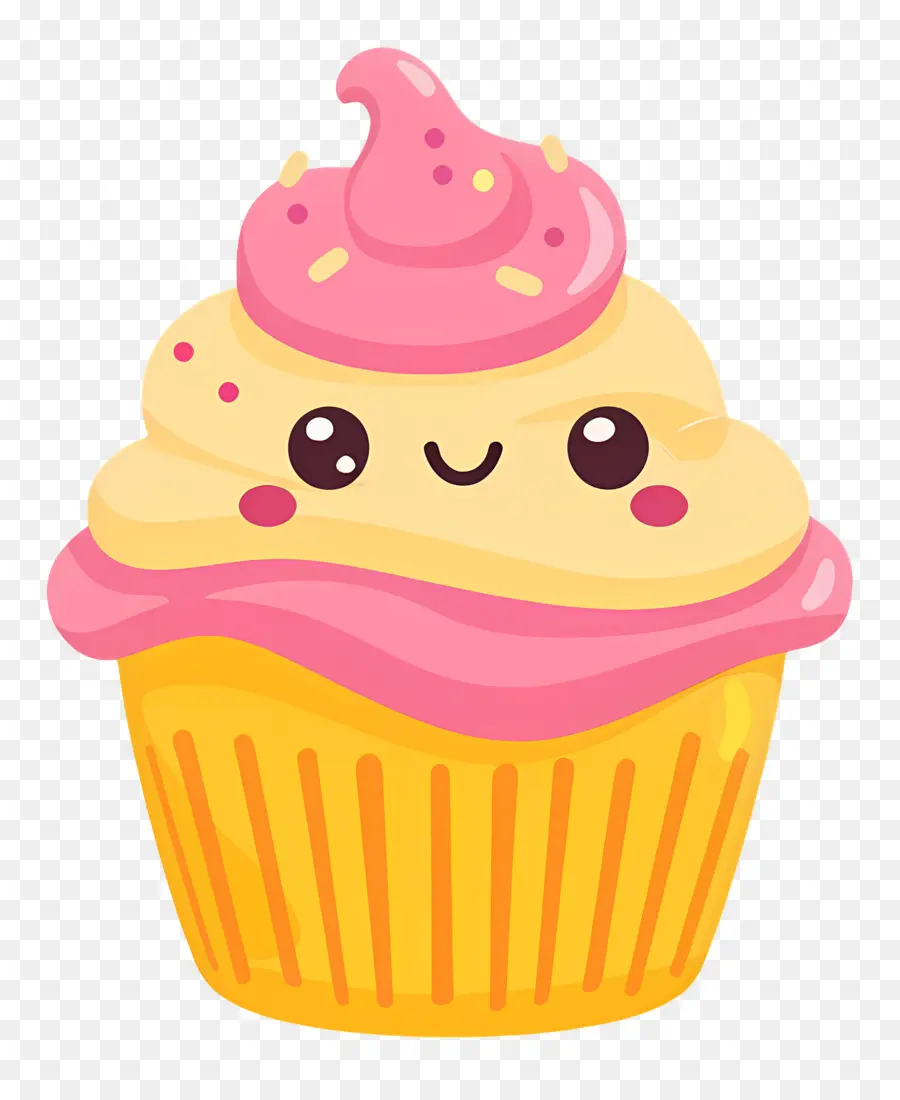 Cupcake Kawaii，Petit Gâteau Mignon PNG