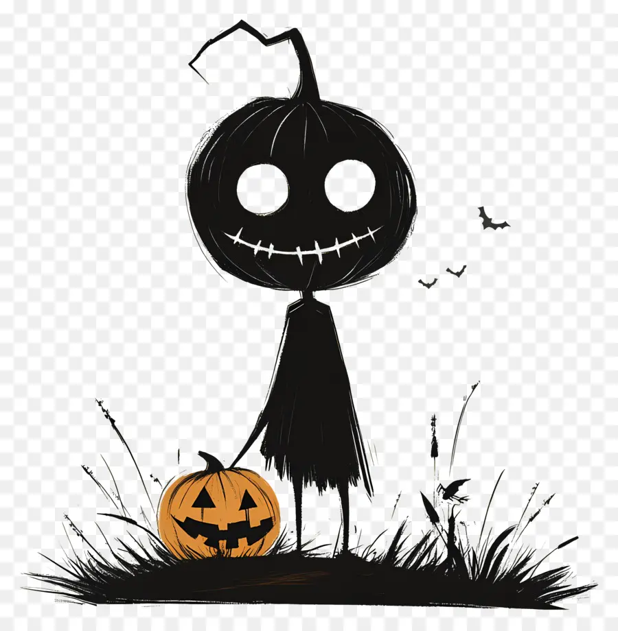 Nuit D'halloween，Figurine De Citrouille PNG