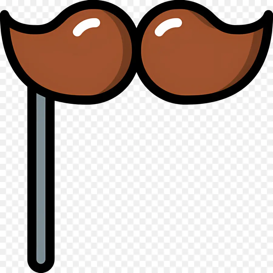 Moustache，Moustache Sur Bâton PNG